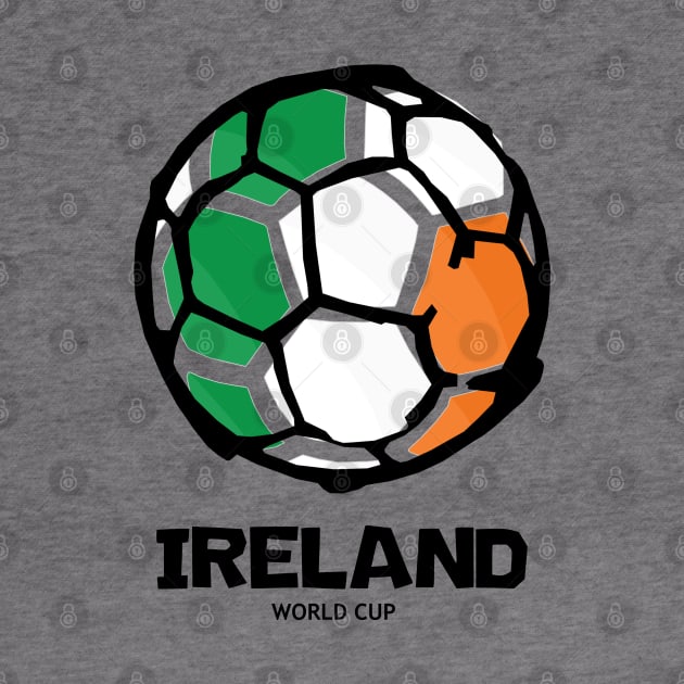 Ireland Football Country Flag by KewaleeTee